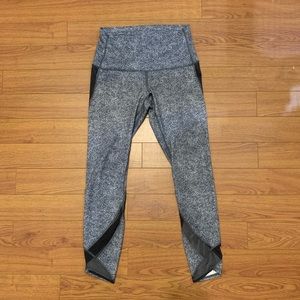 Lululemon Full-On Luon 7/8 Pants with Mesh Detail